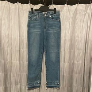 PAIGE Blue Hoxton Crop Jeans Size 27